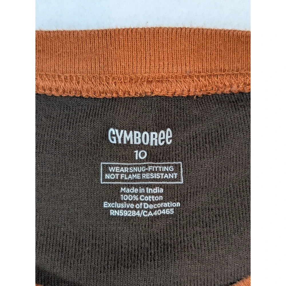 Gymboree Unisex Size 10 Fox Embroidered‎ Long Sleeve 2 Piece Pajama Set Fall